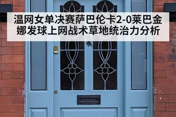 温网女单决赛萨巴伦卡2-0莱巴金娜发球上网战术草地统治力分析